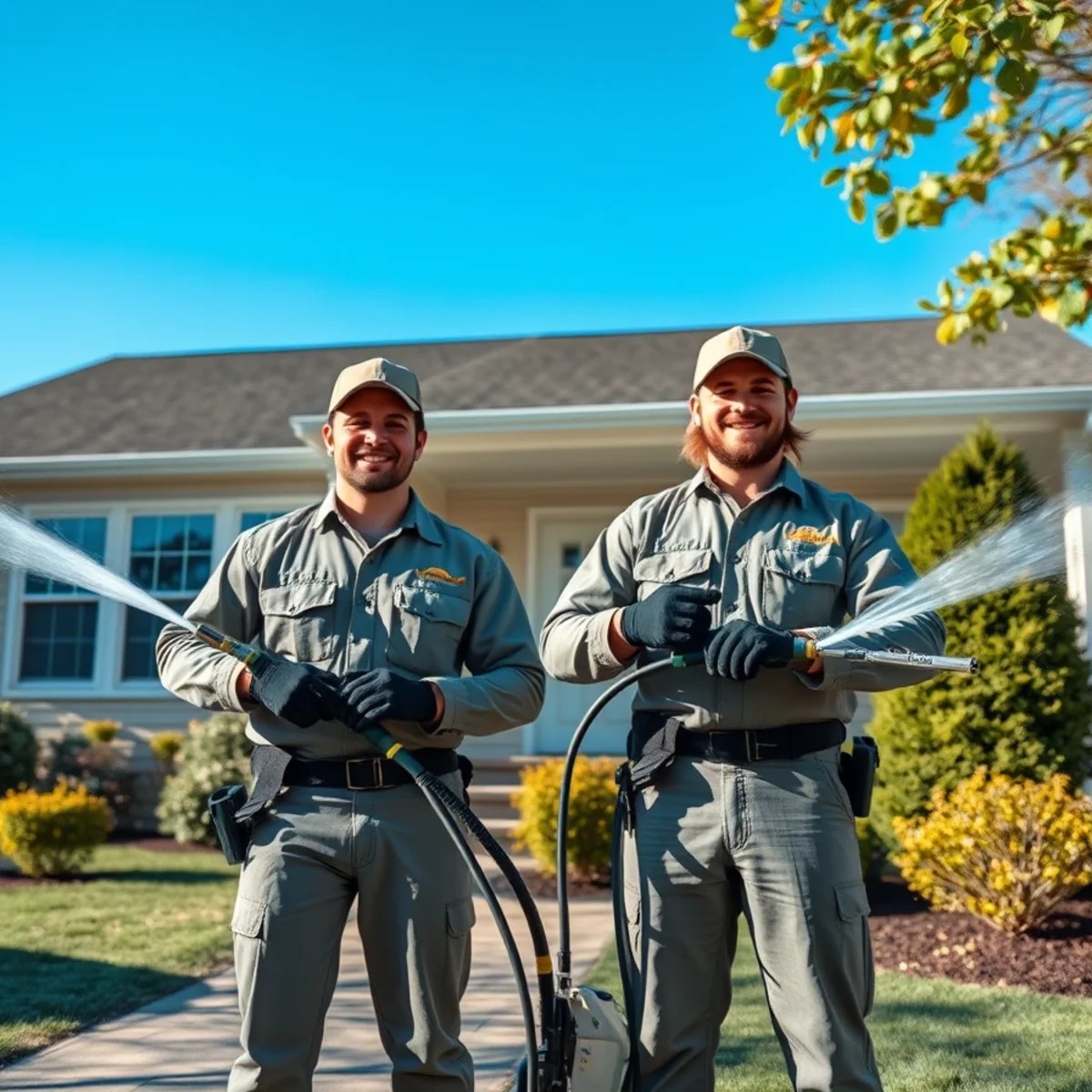 Pressure washing services in Massachusetts by Wash Bros