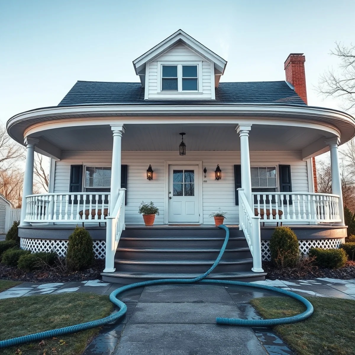 Pressure washing and exterior cleaning in Heath, Massachusetts by Wash Bros