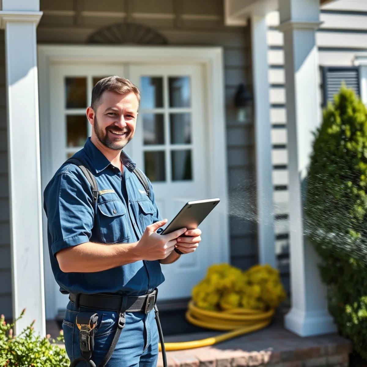 Pressure washing services in Massachusetts by Wash Bros