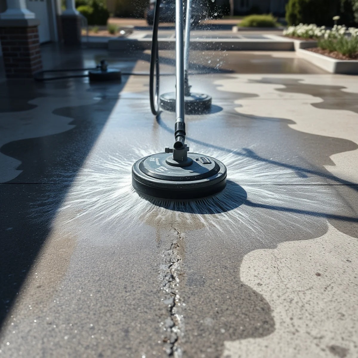 Concrete Cleaning service in Massachusetts by Wash Bros