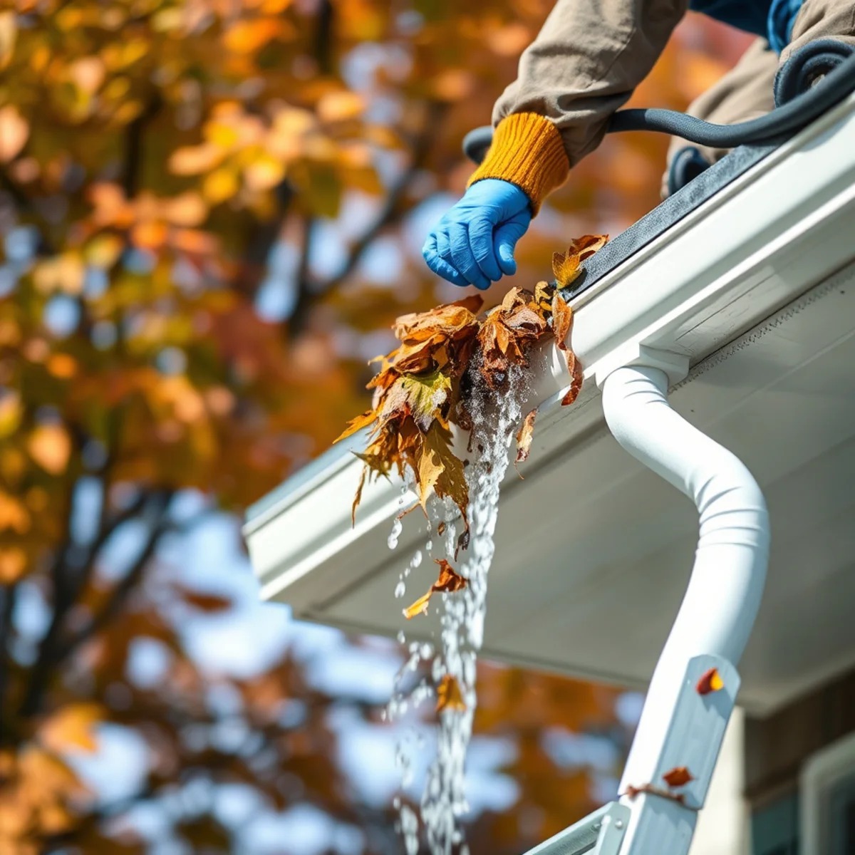 Gutter Cleaning service in Massachusetts by Wash Bros
