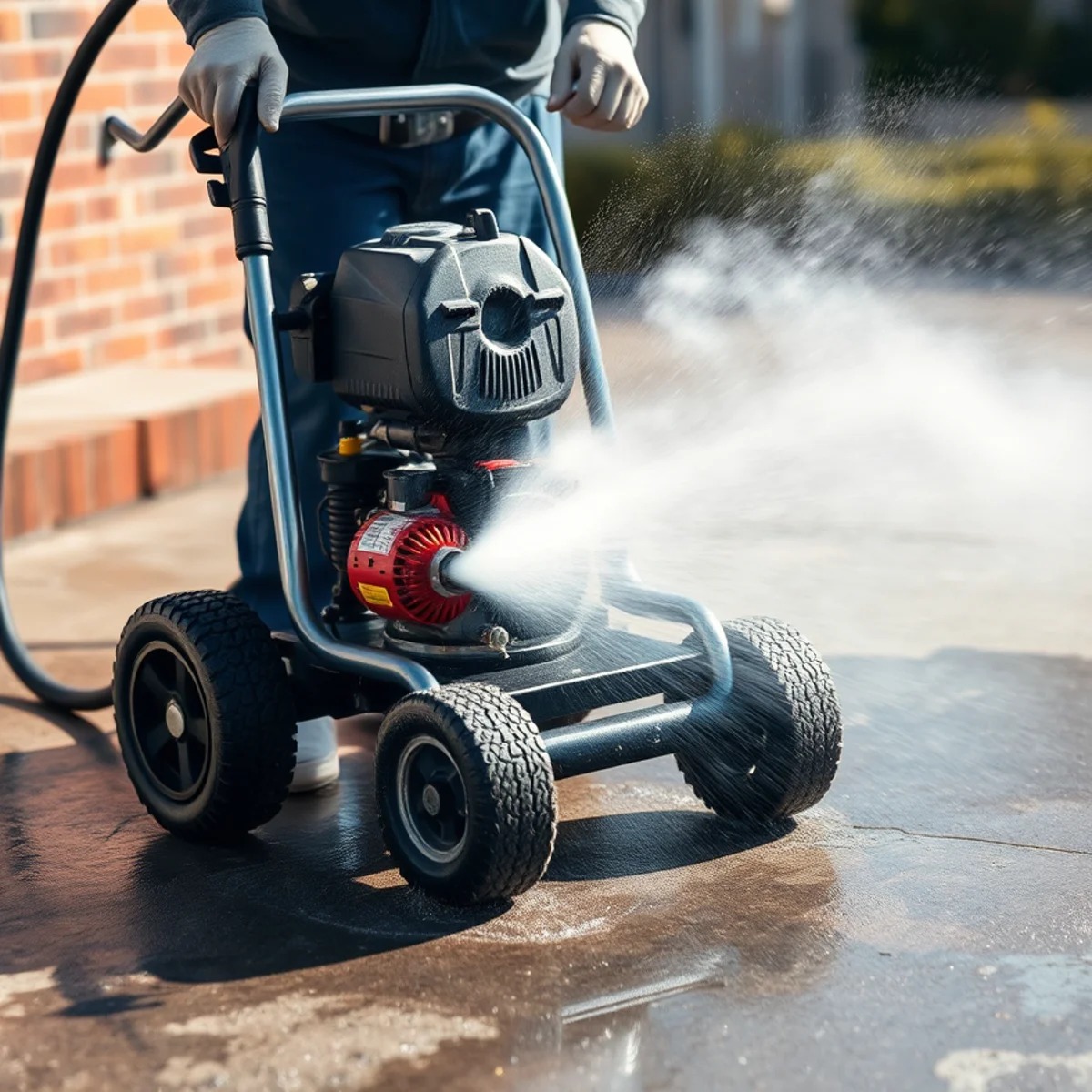 Hot Water Pressure Washing service in Massachusetts by Wash Bros
