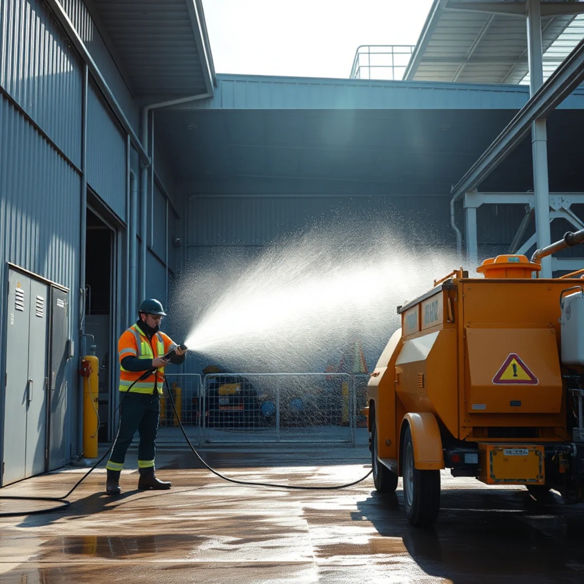 Industrial Pressure Washing service in Massachusetts by Wash Bros
