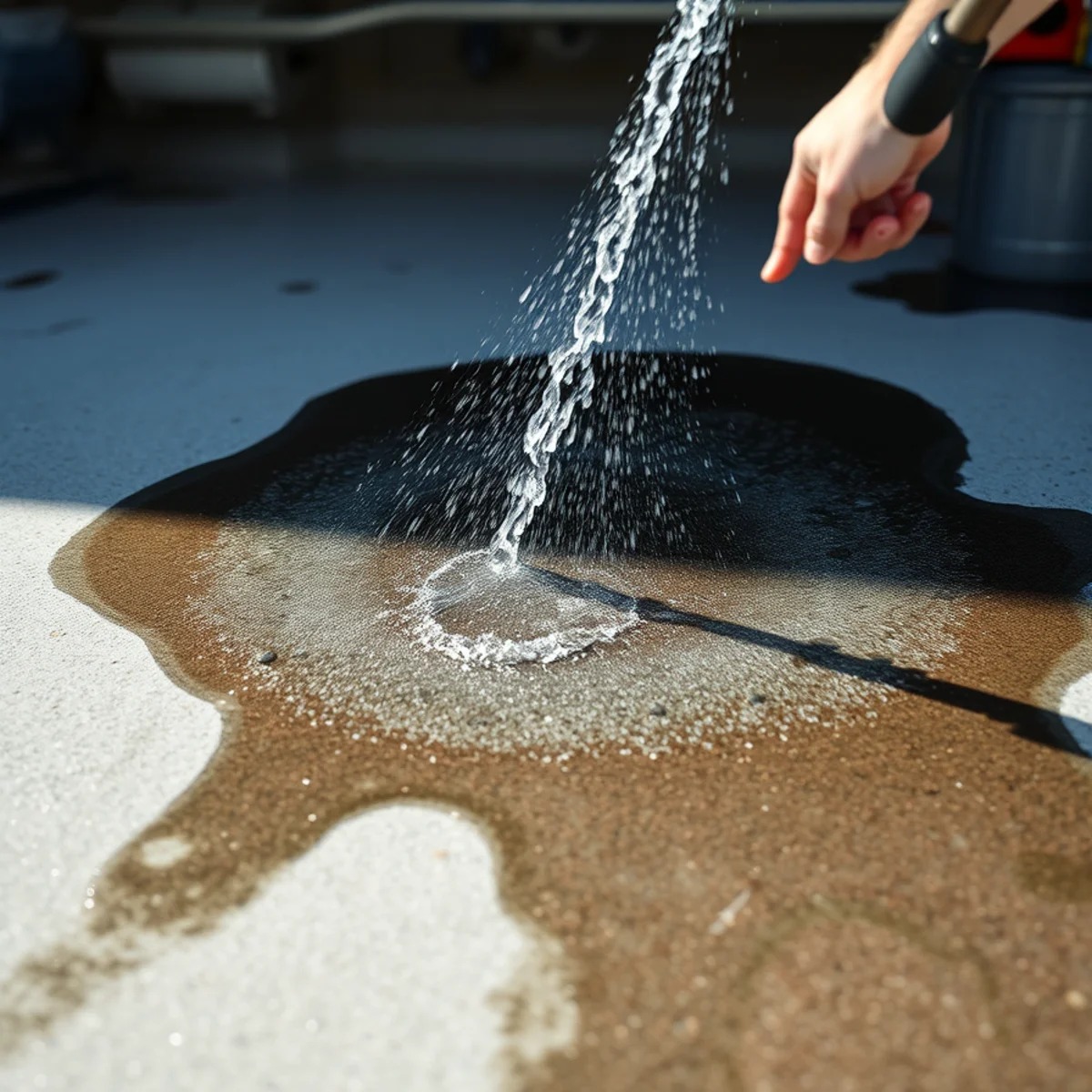 Oil Stain Removal service in Massachusetts by Wash Bros