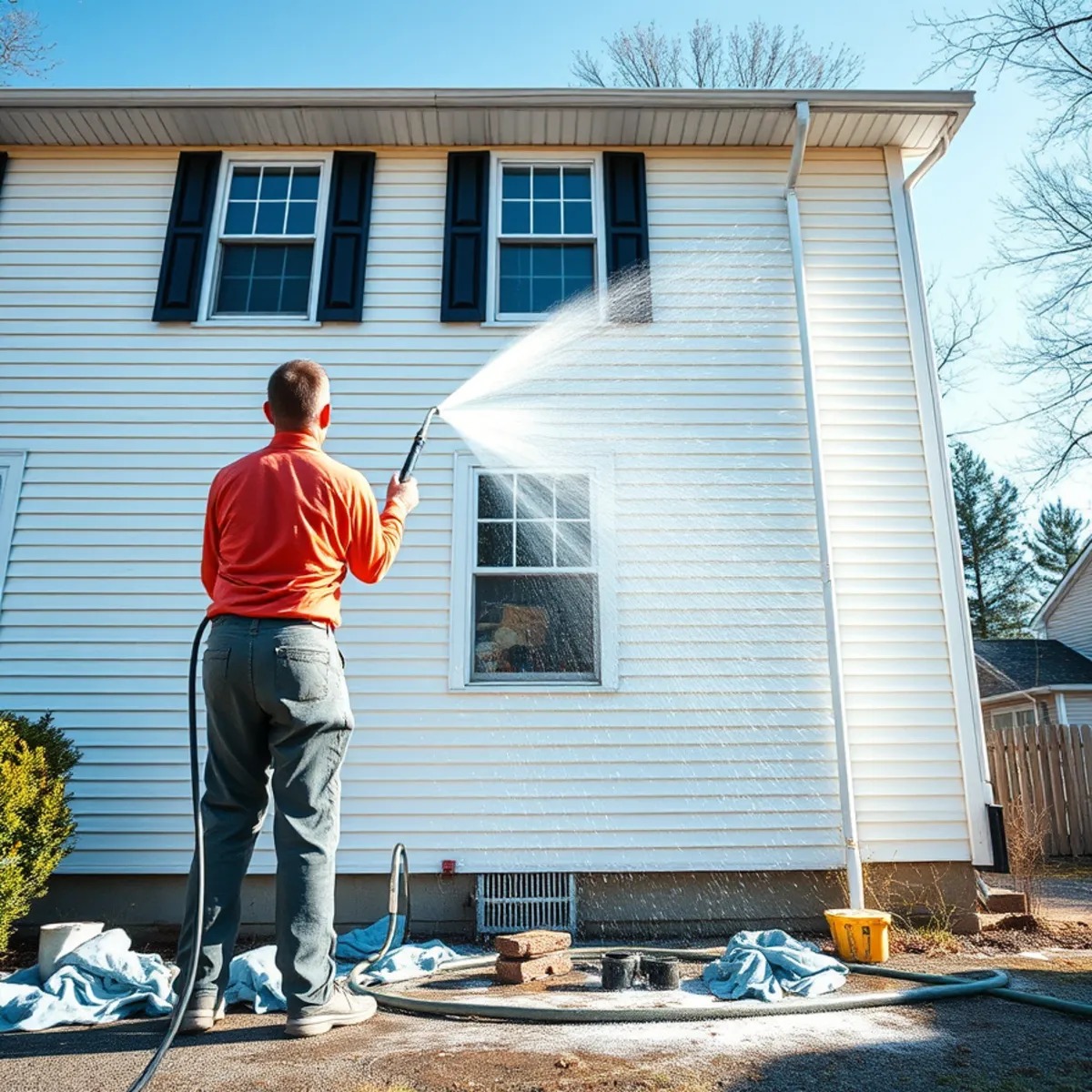 Paint Preparation Washing service in Massachusetts by Wash Bros