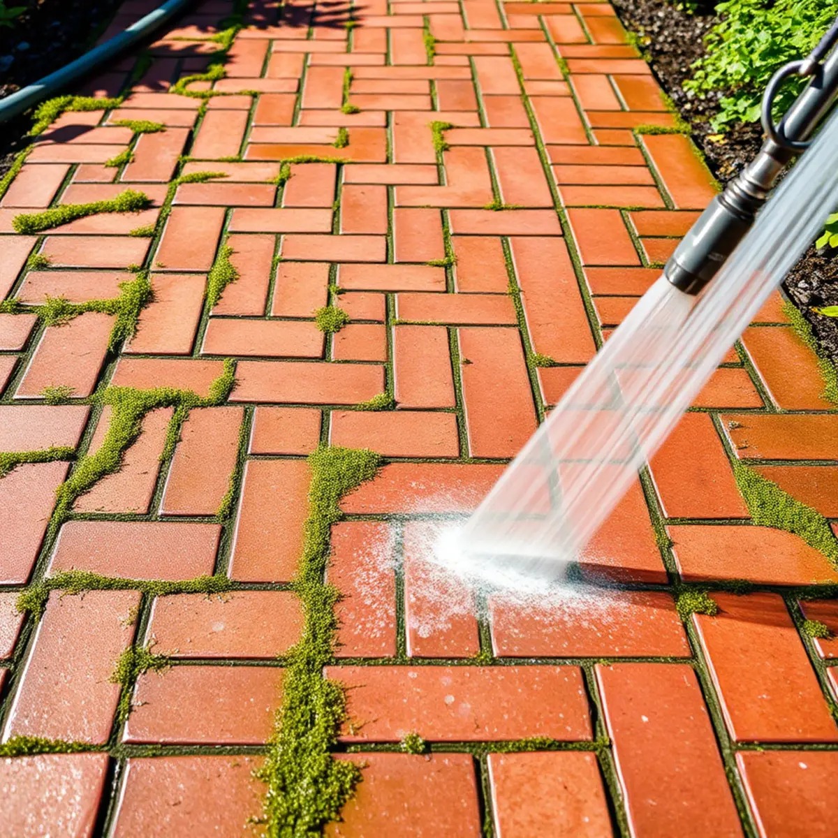 Paver Cleaning service in Massachusetts by Wash Bros