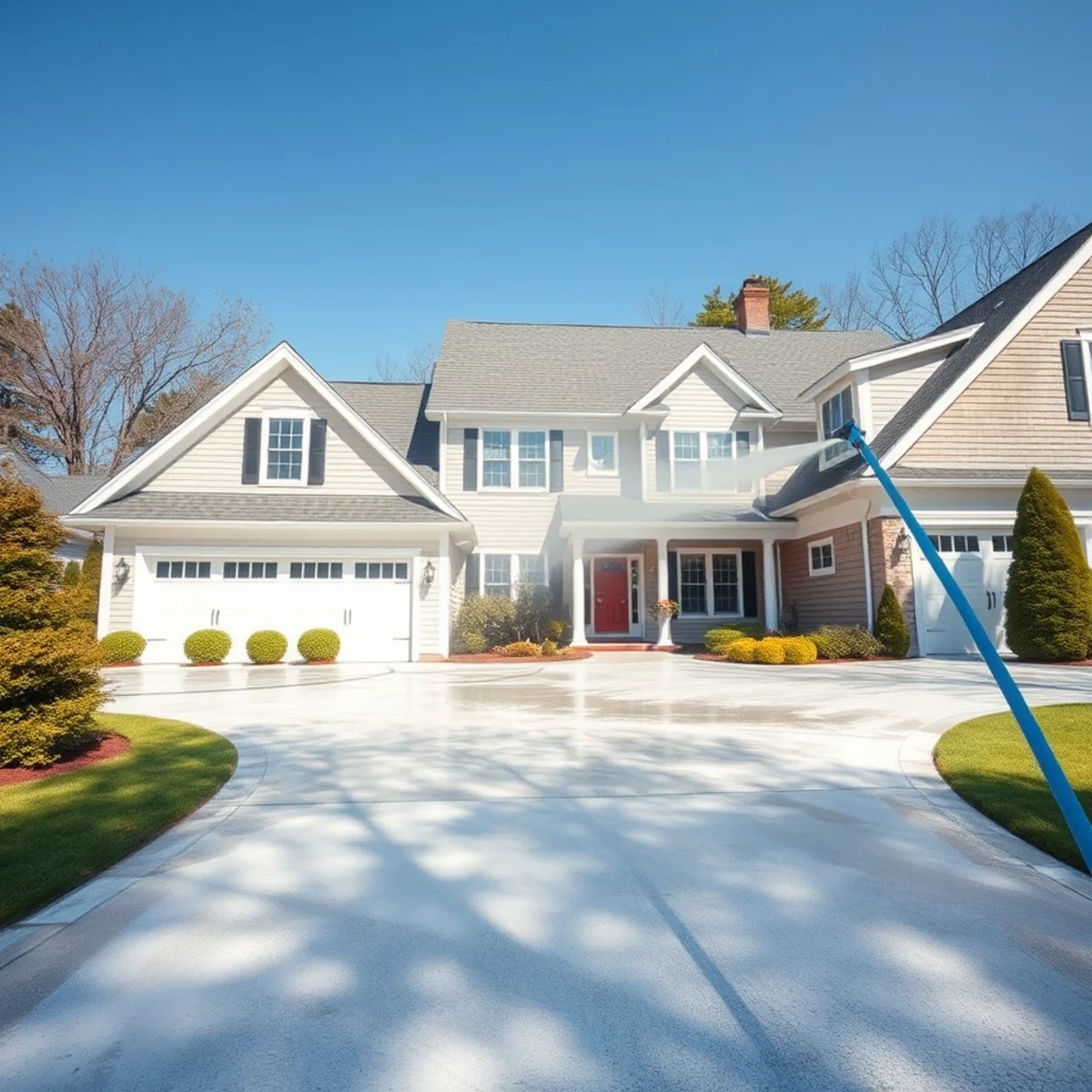 Pressure washing services in Massachusetts by Wash Bros