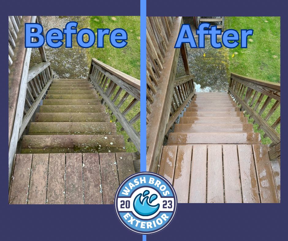 Paver walkway cleaning before and after in Massachusetts