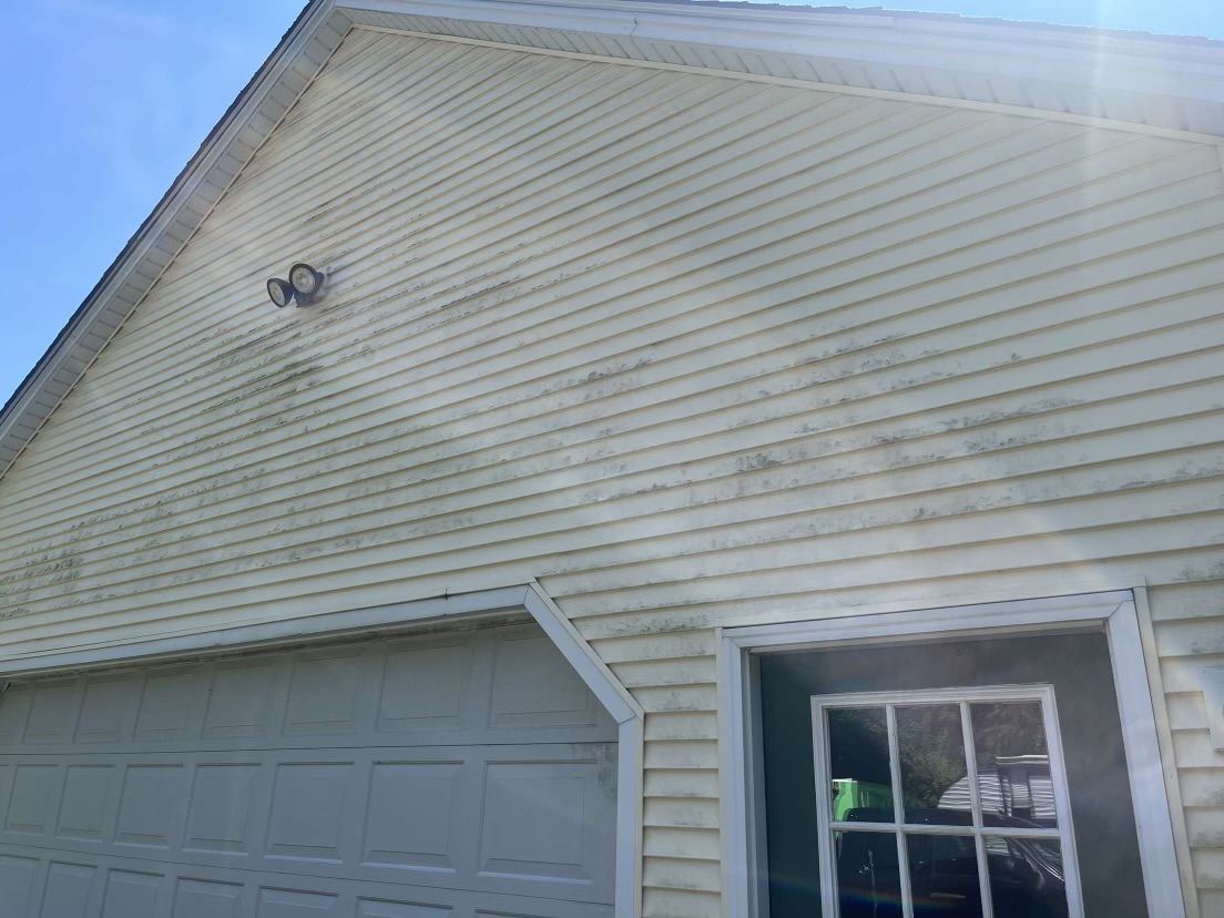 Exterior window cleaning with shutters in Massachusetts